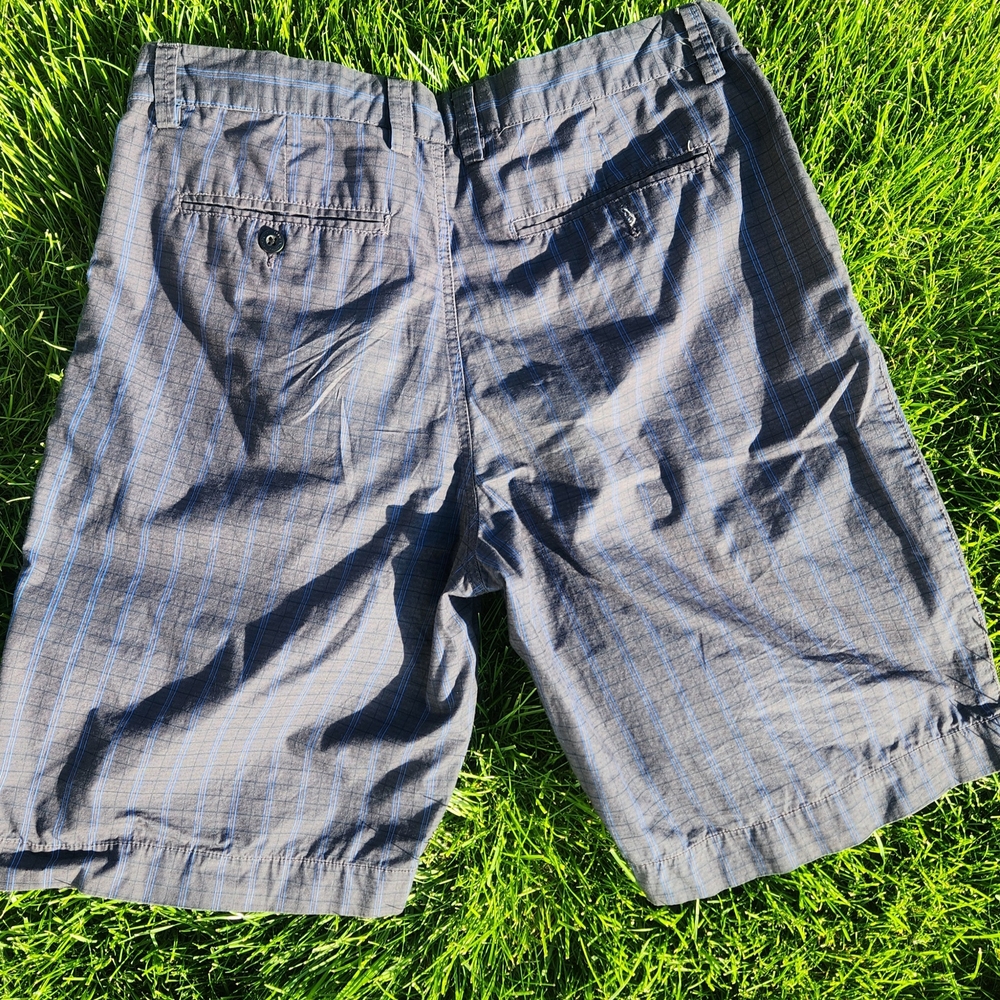 Ecko Unlimited Blue and Gray Checkered Men's Shorts